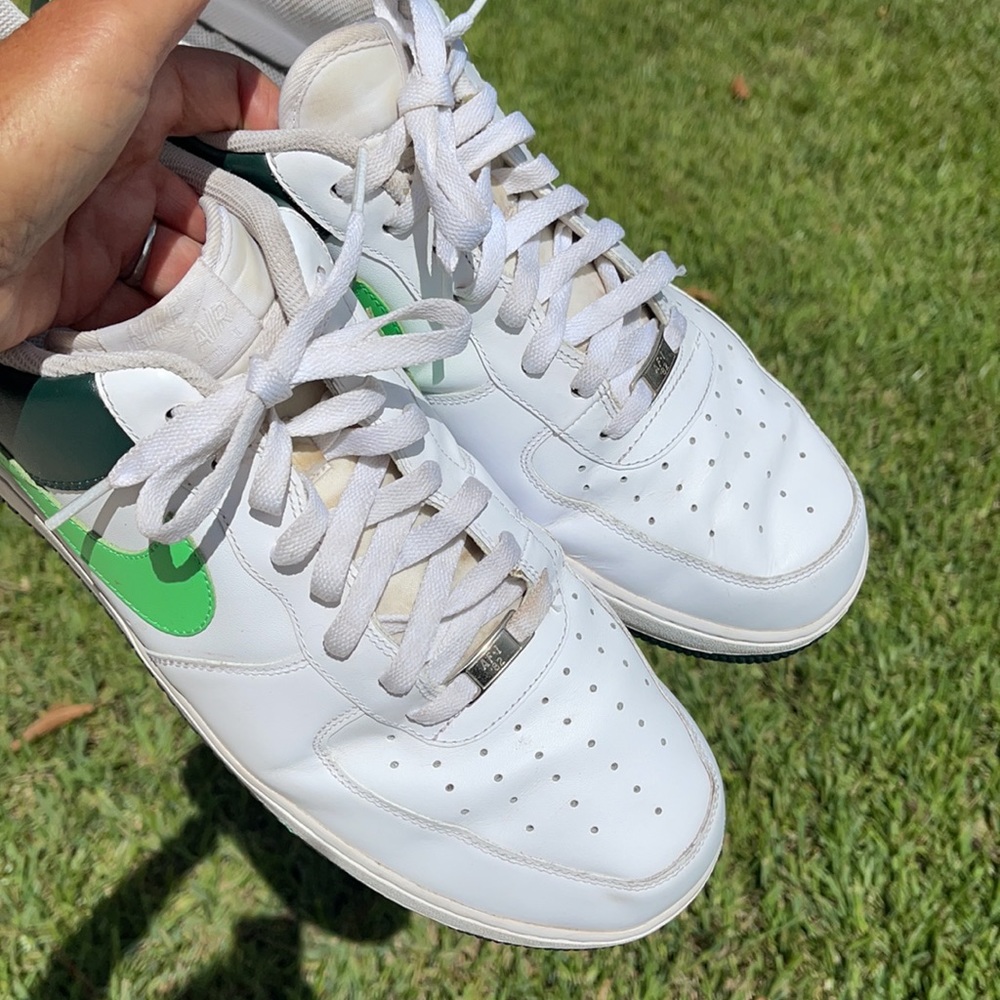 Nike Air Force -1 ‘82. Size 15 Green White sneaker - Picture 12 of 13